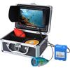 TRPLFGHZ Fotocamera da pesca, Fish Finder con monitor a colori da 7 pollici, telecamera subacquea for la pesca 15 m/30 m, 12 luci IR e LED bianchi, visione notturna a, 1000 TVL(No DVR x 15M Cable)