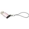System-S Adattatore USB 3.1 tipo C femmina a 3.0 A maschio passante 5 Gbps 100 W in rosa