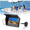 TRPLFGHZ Fotocamera da pesca, Kit telecamera for la pesca con schermo HD da 4,3 pollici, fish finder subacqueo supporto for canna for all'aperto(30m Fishing Line)
