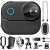 TOSBARRFT Action Camera 4K Ultra HD, stabilizzazione elettronica dell'immagine a 6 assi, obiettivo grandangolare da 154°, fotocamera sportiva impermeabile con WiFi, durata della batteria 5H con