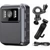 Generic L9 - Telecamera WiFi 2K, impermeabile, per moto, sport, DVR, batteria da 1800 mAh, grandangolo da 150 gradi, audio e visione notturna, memoria da 32 GB, supporto regolabile, per applicazione della