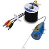 TRPLFGHZ Fotocamera da pesca, Telecamera subacquea for la pesca con ecoscandaglio da 7 pollici, doppia lampada, 30 LED, 15 m, 50, impermeabile for su ghiaccio/mare/fiume(15m camera only)