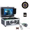 TRPLFGHZ Fotocamera da pesca, Telecamera subacquea for la pesca con fishfinder DVR da 16 GB, schermo HD, 15 LED bianchi + lampade a infrarossi, telecamera 1080P for sul ghiaccio/in mare(30M)
