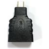 VoltShine Adattatore HDMI (femmina a maschio) in elegante colore nero, ideale per collegare dispositivi come televisori e monitor. Goditi uno streaming video e audio
