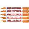Edding E-400 Pennarello permanente, arancione, confezione da 5