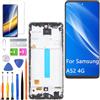 HLYGZX Display per Samsung Galaxy A52 4G LCD di ricambio TFT, A525F A525F/DS A525M, kit di riparazione (bianco con cornice, senza impronte digitali)