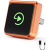 WEIO Adattatore CarPlay Wireless Per iPhone: Android Auto Wireless & Wireless CarPlay, Riconnessione Auto, Cablato - Wireless, Plug & Play, USB-A/C, Compatibile iPhone iOS 10+ & Auto CarPlay 2016+, Orange