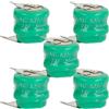 vhbw 5x NiMH Batteria a bottone di ricambio 3 pin tipo V40H 40mAh 2,4V compatibile con batterie compatibile con modellismo, luci solari ecc.