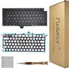 Pardarsey Tastiera di ricambio tedesca QWERTZ compatibile con MacBook Pro 14 A2442, 16 A2485 2021 anno tastiera + viti + cacciavite