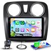 VECHTEL 4G+128G Autoradio Android 15 per Renault Dacia Sandero 2 B52 2012-2019, 9'' In-Cell HD Schermo Tactile Stereo Auto co Carplay Android Auto senza Fili Bluetooth GPS Wi-Fi USB FM RDS Camera