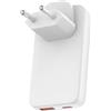 chargeProX Caricatore USB C 45W Caricabatterie da Parete USB Piatto Adattatore di Alimentazione Ultra Sottile per iPhone 14 15 16 17 Pro/Max Samsung Galaxy, Alimentazione Rapida PD con USB-C USB-A, Eccellente