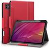 Antbox Custodia per iPad Pro 13 pollici M4 (2024), supporto per matita integrato, supporta Pencil Pro/(USB-C), auto sleep/wake, pelle PU (rosso)