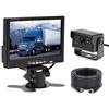 Camecho Set di Cavi per Telecamera Posteriore con Monitor da 7 Pollici, Visione Notturna Impermeabile IP68 Kit Sistema Cablato per Telecamera Posteriore a 170° per Autobus/Rimorchio/Camion Van/RV