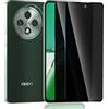 Yonntmmi Privacy Pellicola Protettiva per OPPO Reno 12F/12 FS Anti-Spy Vetro Temperato 2 Pezzi & Protezione Fotocamera Accessori 1 Pezzi, 9H, Tocco Liscio, Anti-Impronte per OPPO Reno 12F/12 FS