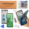 AmComponent - display di ricambio per MOTOROLA MOTO G32 XT2235 schermo + frame LCD vetro touch screen | Componente di ricambio con luminosità intensa e risposta al tocco reattiva