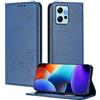XINYEXIN Custodia per Xiaomi Redmi Note 12 4G, Cover a Libro in Pelle PU con Blocco RFID, Slot per Carte, Supporto, Protezione Completa Antiurto - Blu