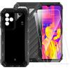 ESACMOT Custodia TPU Stampata + 2 Pellicole in Vetro Temperato Compatibili con Ulefone Power Armor 18T, Cover Artistica Slim Antigraffio Antishock, Protezione Totale