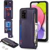SailorTech per Samsung Galaxy A03s Custodia per telefono con porta carte di credito per uomo, Samsung A03s Custodia con slot per carte di credito Portafoglio Zipper per donna-Viola