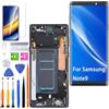 HLYGZX Display per Samsung Galaxy Note 9 LCD di ricambio TFT, N960F N960U Display Touch Digitizer Assembly Kit parti di riparazione (nero con cornice, senza impronte digitali, non curvo Screen)
