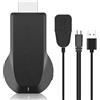 KQLHLHDYZ Adattatore dongle HDMI wireless, trasmettitore wireless, streaming video multimediale/audio/file, estensione wireless HDMI da laptop, PC, smartphone a proiettore HDTV