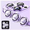 Kucheed Proteggi Obiettivo Della Fotocamera Compatibile con per iPhone 15 Pro/15 Pro Max, Proteggi Schermo per Fotocamera in Vetro Temperato HD, Anelli Singoli in Metallo con Allineamento Automatico