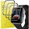 Blueshaweu Pellicola protettiva compatibile con smartwatch Tensky da 1,7, HD trasparente e flessibile in TPU [3 pezzi] per smartwatch Tensky ID208BT / Aeac ID208/ENOMIR 208 / ID208 (HD)