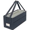 Leitz Borsa da Lavoro in Tessuto e Borsa per l'Archivio, Pieghevole per Computer Portatile e Organizer Ordinato per la Cancelleria, Accessori, Maniglie per il Trasporto, Grigio Velluto, 64440089
