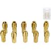 OZXJW 10 Pz Mini Mandrini In Ottone Pinza Punte 0.5-3.2mm Adattatore Mandrino 4.3/4.8mm Gambo for Accessori Utensile Rotante(10pcs 4.8mm shank)