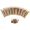 OZXJW 10/11 Pz/lotto Oro Mini Trapano In Ottone Pinza Mandrino 0.5-3.2mm In E Dado for Utensile Rotante Set Di Accessori(C)