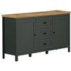 trendteam smart living - Stanton - Credenza - Abete Verde/Evoke - Cassettiera con 4 scomparti e 3 cassetti completamente estraibili - 146 x 86 x 45 cm - Stile rustico
