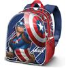 KARACTERMANIA Marvel Captain America First-Zainetto 3D Elite, Blu, 25 x 30 cm, Capacità 7 L