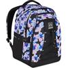 Mitama Zaino Scuola Medie, Superiori #BDBF FloralBeat, Triplo Scomparto Extra Capienza, Ragazzi e Ragazze, Tasca Porta Borraccia e Porta PC, Schienale Imbottito, viola