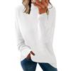 Yutdeng Maglione da Donna Pullover Maglie a Maniche Lunghe Maglione Lavorato a Maglia Maglione Dolcevita Casual Invernali Felpe Morbido Lunga Tunica Top Tinta Unita Elegante Jumper,Bianco,XL