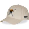 Capslab Cappellino da uomo e da donna One Piece, berretto da baseball regolabile, Beige/Giallo/Rosso/Bianco/Nero, Taglia unica