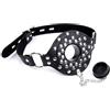 HTdangT Bavaglio Per Bocca In Finta Pelle Rivetto Plug Per Bocca Con Bavaglio Apribile, Bavaglio Per Feticcio Divaricatore Per Bocca SM Ball Gag Bondage Bavaglio Per Bocca