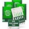 Polonord Adeste ADESTE 5 Livelli Test THC Urine | Test Urine THC: Rapido e Preciso in 5 Minuti | Rilevazione a 5 Livelli (10-300 ng/mL) | Facile da Usare, Nessun Laboratorio o Attrezzatura Necessaria | Confezione 4PZ