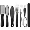 EUZUXU 10 Pezzi Kit Pedicure Professionale, Set Per Pedicure in Acciaio Inossidabile, Kit per Pedicure, Strumenti Che Rimuove la Pelle Dura e Morta