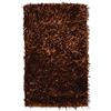 Casatessile Shaggy Tappeto cm 60X90 Tappeto a Pelo Lungo Camera scendiletto, Bagno - Marroncino