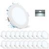 Gr4tec Faretti LED da Incasso IP65, Set da 20 Faretto LED Interno per Bagno Luce Freddo 6500K 5W 400LM, Faretti Incasso Cartongesso Foro 68-80mm, Ultrasottili 35mm, Luci da Incasso per Cucina
