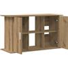 vidaXL Supporto per Acquario Artigianale in Rovere 101x41x58 cm in Legno ingegnerizzato