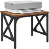 vidaXL Supporto per Stampante Regolabile Legno Vecchio 40 x 30 x 31 cm, Supporto Regolabile, Stampante Rettangolare, Organizer per Ufficio, Tavolo Moderno, Attrezzatura Alta