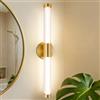 TYhogar Lampada a LED da Parete per Interni Applique da 12W per Bagno 60.5cm Applique parete Temperatura di colore regolabile Luce parete Ottone Lampada da Quadro per Soggiorno Camera da Letto Cucina