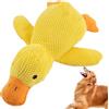 Generic giocattoloper cani Paperella gialla - Forniture da masticare morbide e cigolanti interattive 25x22x6 cm, giocattolodurevole per la dentizione del cane, accessorio per giochi divertenti e addestramen