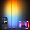 Govee LED Lampada da terra Nero, RGBIC Piantana Lampada da Terra Funziona con Alexa, Matter, APP, 16 Milioni Colori, Sincronizzazione Musicale, per Soggiorno, Camera da Letto, Ufficio, 2 Packung