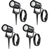 CPROSP 4PCS Faretti da Giardino Gu10, 5W 3000K Bianco Caldo LED