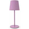 TEK ONE Tecnologia Lampada da Tavolo LED Ricaricabile USB-C Touch | 3 CCT Dimmerabile | Lampada Senza Fili Moderna da Comodino | LED 1W per Bar Ristorante Camera Soggiorno (Rosa)