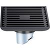YANJIY Scarico a Pavimento per Vasca da Bagno, 10x10 cm Quadrato Scarico Pavimento, Filtro Doccia Inox, Deodorante e Prova Insetti, per Bagno, Cucina, Balcone, Giardino