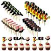 Eterspr 48 Pezzi Cupcake Topper Pirati Decorazione, Toppers Torta Pirata, per Festa a Tema Pirata, Stuzzicadenti da Cocktail Cappello Pirata, Inserto Cocktail, Inserto Torta di Compleanno