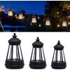 GZWY Mini lanterna solare per esterni, 2 pezzi, impermeabile, decorazione da giardino, lampada solare per esterni, lanterna solare per esterni, ricambio per statue da giardino, gnomi da giardino, cortile e