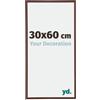 yd. Your Decoration - Cornice 30x60 cm - Marrone - Cornice Decorativa Parete in Plastica con Vetro in acryl - Antiriflesso - 30x60 Cornice - Annecy